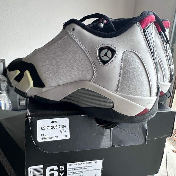 Jordan Other - Jordan Men's White and Black Sneakers with Red Accents